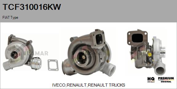 Charger, charging (supercharged/turbocharged) (TCF310016KW)