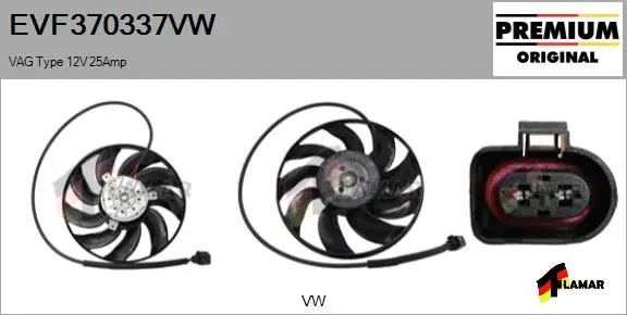 Fan, engine cooling (EVF370337VW)