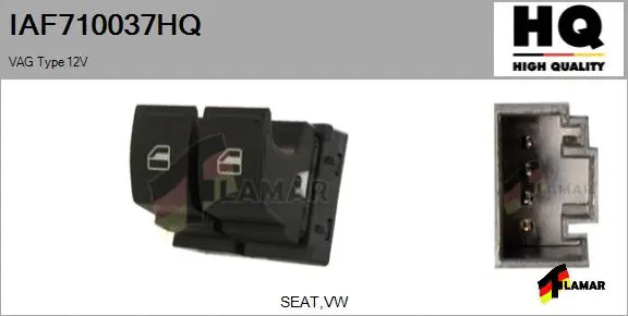 Switch, window regulator (IAF710037HQ)