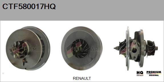 Core assembly, turbocharger (CTF580017HQ)