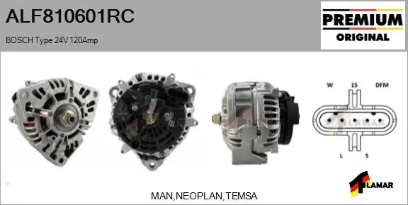 Alternator (ALF810601RC)