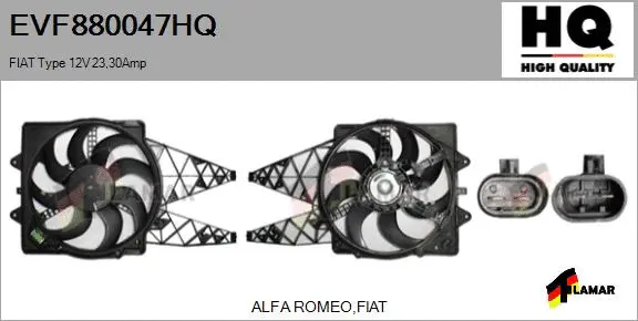 Electric Motor, radiator fan (EVF880047HQ)