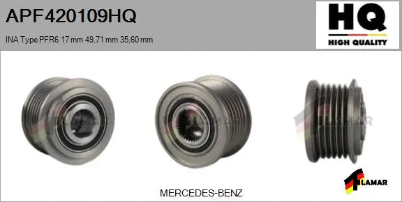 Belt Pulley, alternator (APF420109HQ)