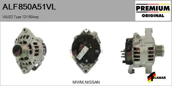 Alternator (ALF850A51VL)