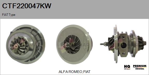 Core assembly, turbocharger (CTF220047KW)