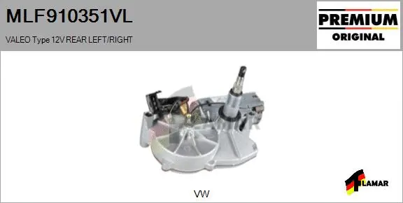 Wiper Motor (MLF910351VL)