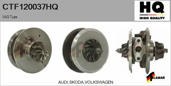 Core assembly, turbocharger (CTF120037HQ)