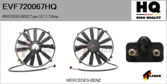 Electric Motor, radiator fan (EVF720067HQ)