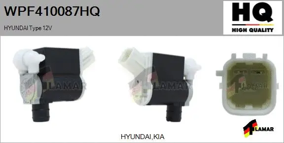 Washer Fluid Pump, window cleaning (WPF410087HQ)