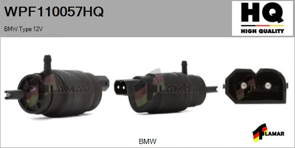 Washer Fluid Pump, window cleaning (WPF110057HQ)