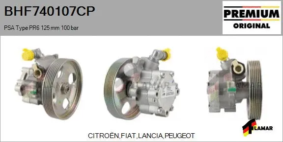 Hydraulic Pump, steering (BHF740107CP)