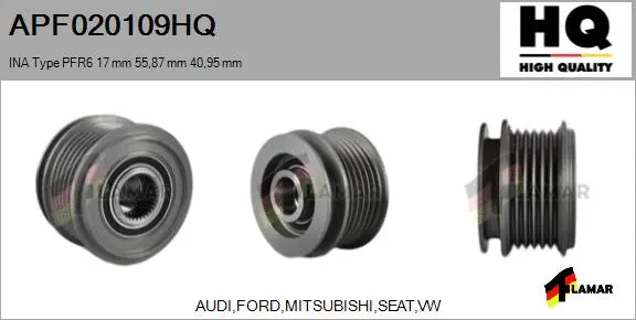Belt Pulley, alternator (APF020109HQ)