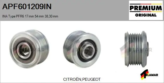 Belt Pulley, alternator (APF601209IN)