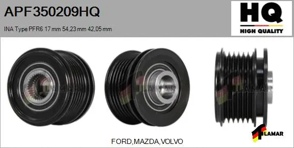 Belt Pulley, alternator (APF350209HQ)