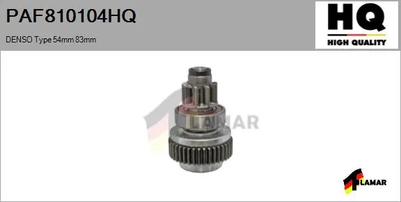 Pinion, starter (PAF810104HQ)