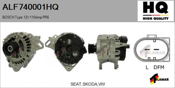 Alternator (ALF740001HQ)