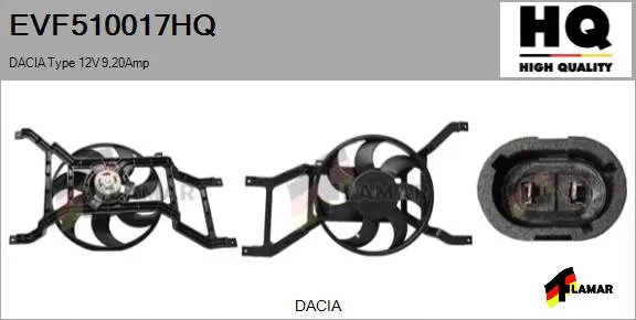 Electric Motor, radiator fan (EVF510017HQ)