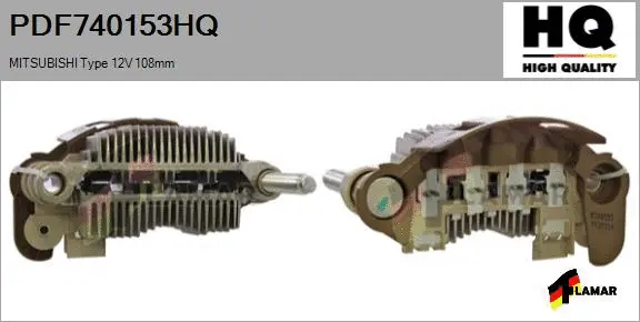 Rectifier, alternator (PDF740153HQ)