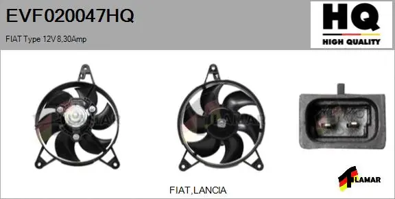 Electric Motor, radiator fan (EVF020047HQ)