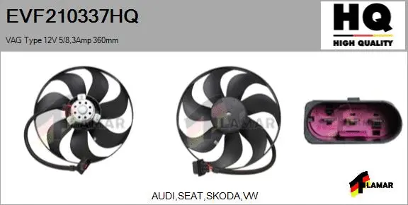 Fan, engine cooling (EVF210337HQ)