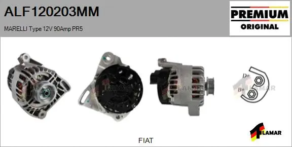 Alternator (ALF120203MM)