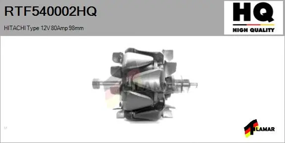 Rotor, alternator (RTF540002HQ)