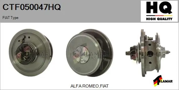 Core assembly, turbocharger (CTF050047HQ)