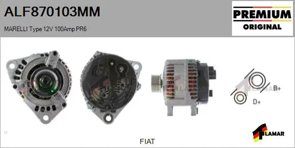 Alternator (ALF870103MM)