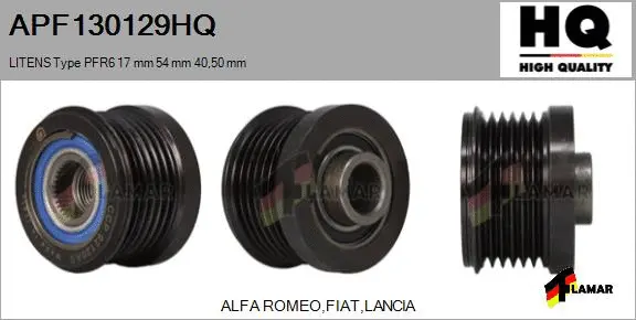 Belt Pulley, alternator (APF130129HQ)