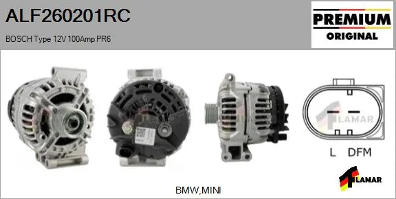 Alternator (ALF260201RC)