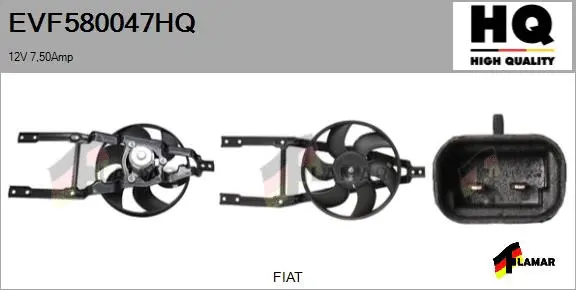 Electric Motor, radiator fan (EVF580047HQ)