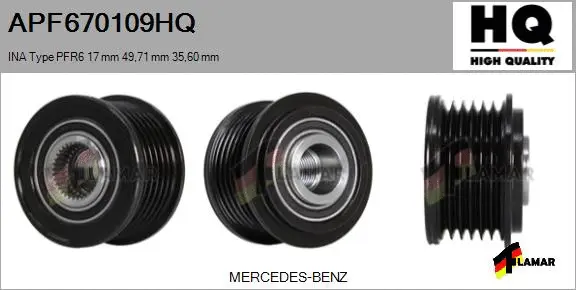Belt Pulley, alternator (APF670109HQ)