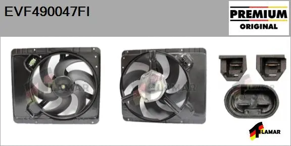 Electric Motor, radiator fan (EVF490047FI)