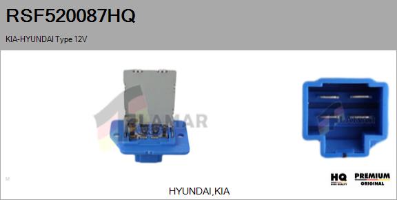 Resistor, interior blower (RSF520087HQ)