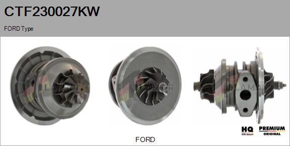 Core assembly, turbocharger (CTF230027KW)