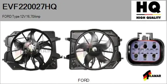 Electric Motor, radiator fan (EVF220027HQ)