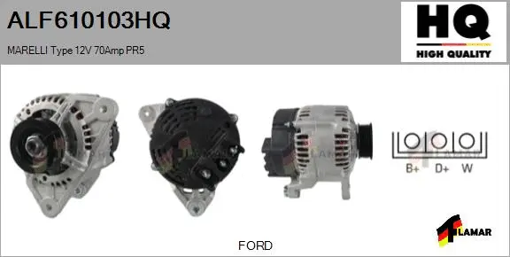 Alternator (ALF610103HQ)