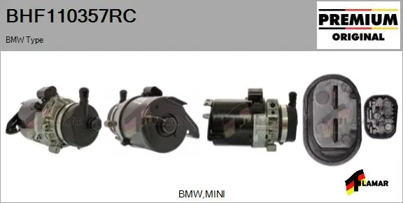 Hydraulic Pump, steering (BHF110357RC)