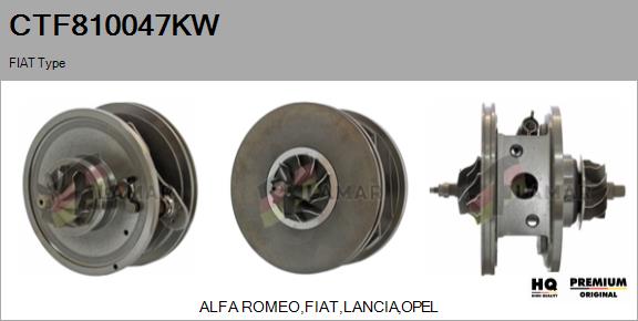 Core assembly, turbocharger (CTF810047KW)