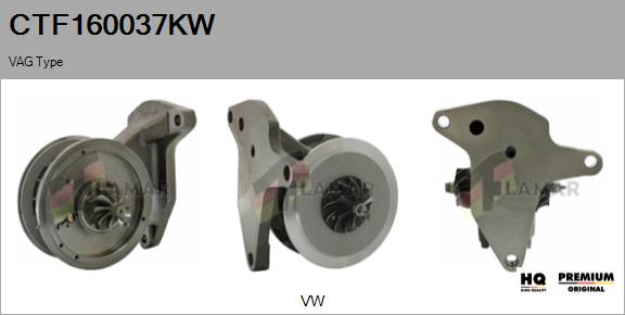 Core assembly, turbocharger (CTF160037KW)