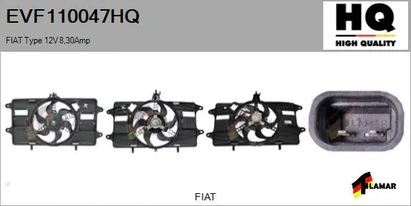 Electric Motor, radiator fan (EVF110047HQ)