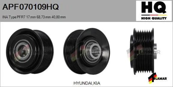 Belt Pulley, alternator (APF070109HQ)