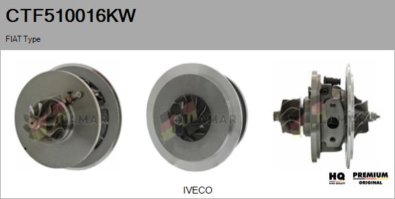 Core assembly, turbocharger (CTF510016KW)