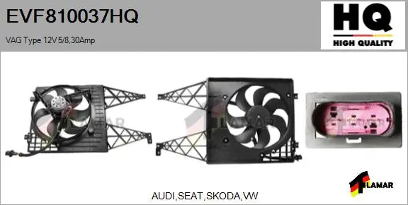 Electric Motor, radiator fan (EVF810037HQ)