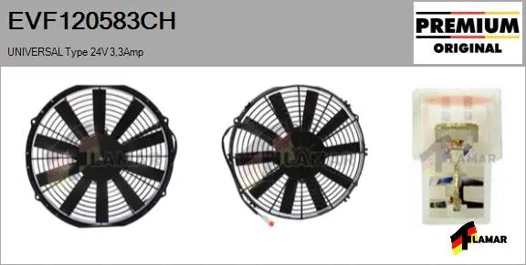 Electric Motor, radiator fan (EVF120583CH)