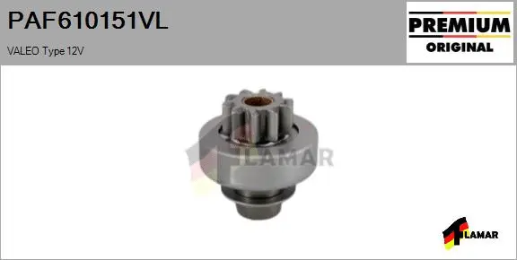 Pinion, starter (PAF610151VL)