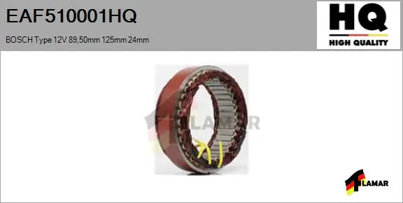 Stator, alternator (EAF510001HQ)