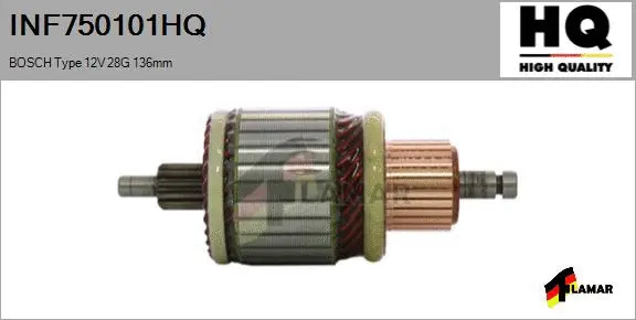 Armature, starter (INF750101HQ)