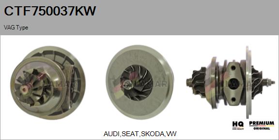 Core assembly, turbocharger (CTF750037KW)