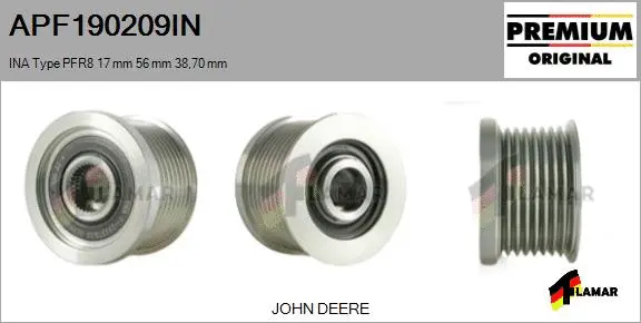 Belt Pulley, alternator (APF190209IN)